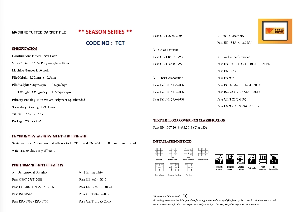 พรม TCT spec พรม TCT spec